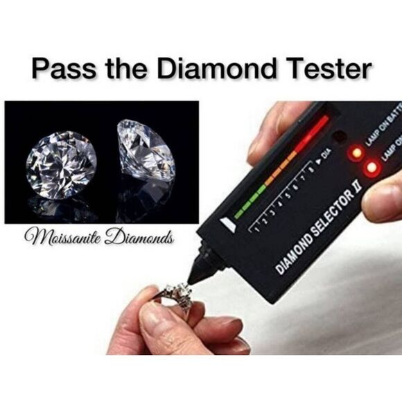 CERTIFIED Genuine Moissanite Diamond 4 Ct. Heart Prong Stud Earrings~18K/.925SS - Picture 10 of 11